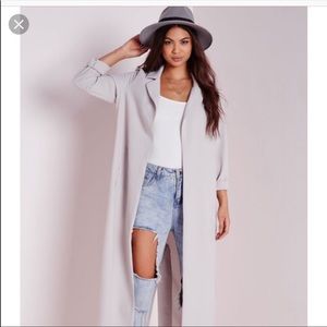 Missguided Long Sleeve Duster coat